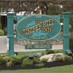Juniper Hill Inn sign in Ogunquit, ME